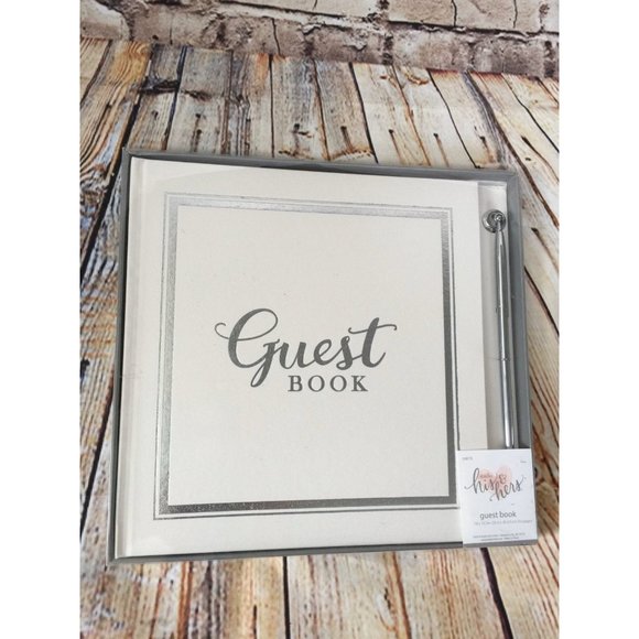 Studio His & Hers Guest Book & Pen - Picture 1 of 12